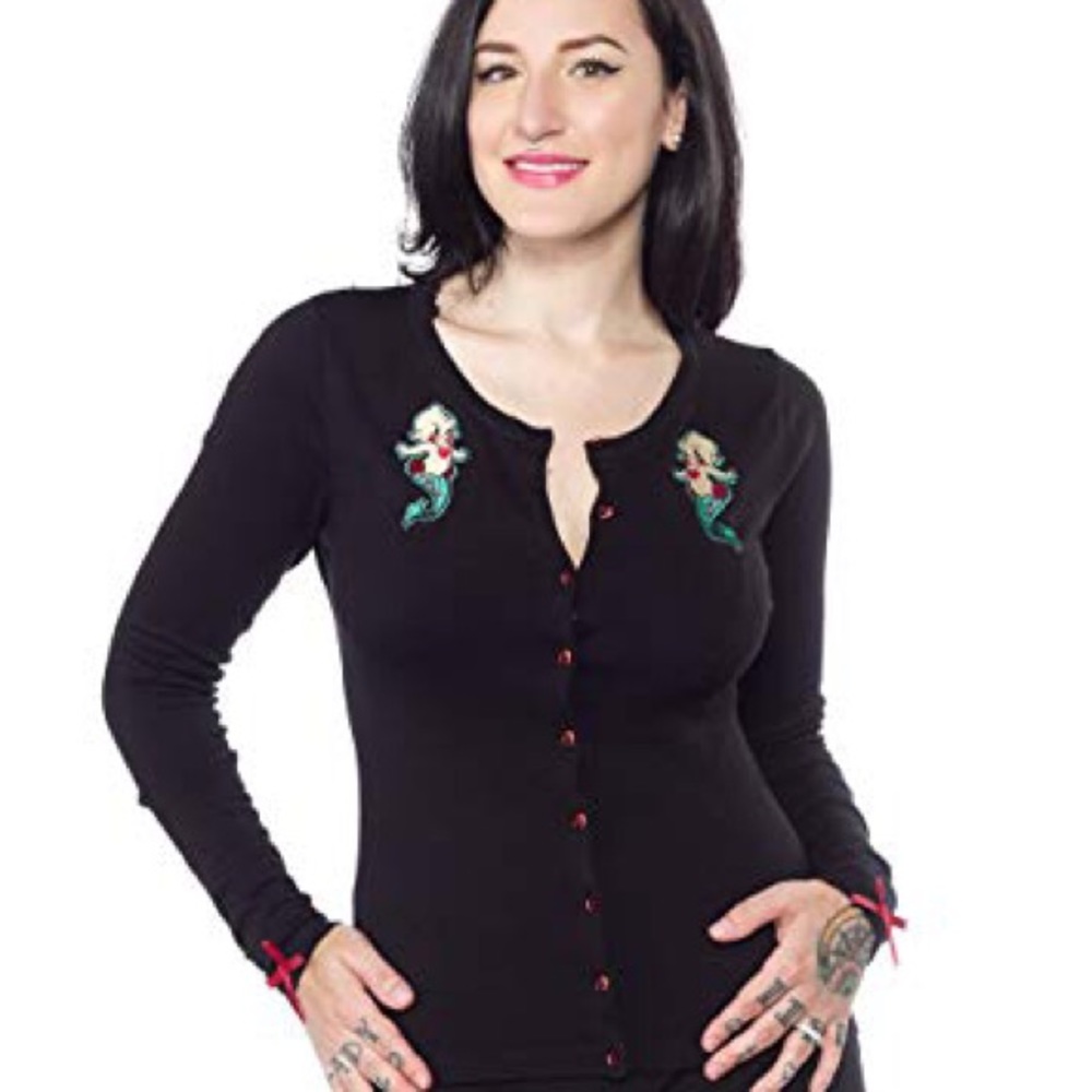 Sourpuss Kewpie Mermaid Cardigan